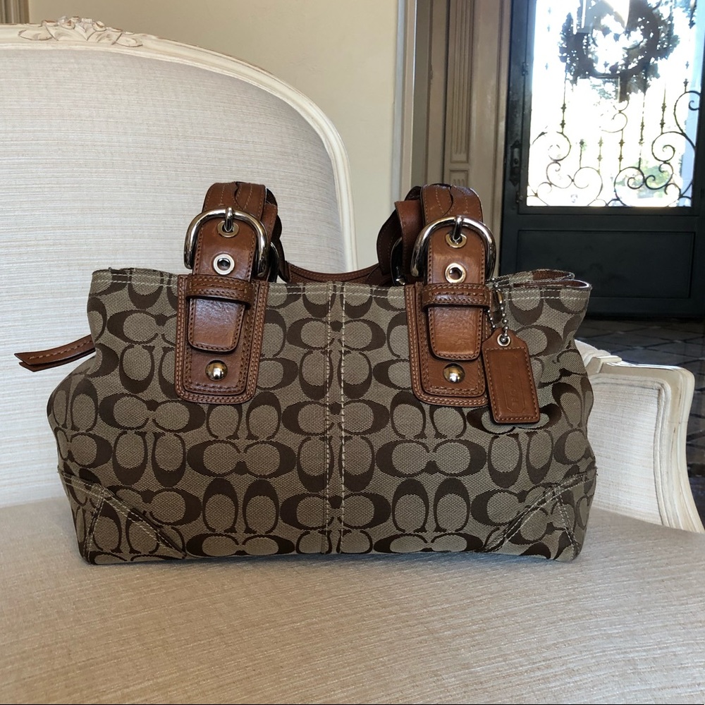 Coach Braided Handle Bag